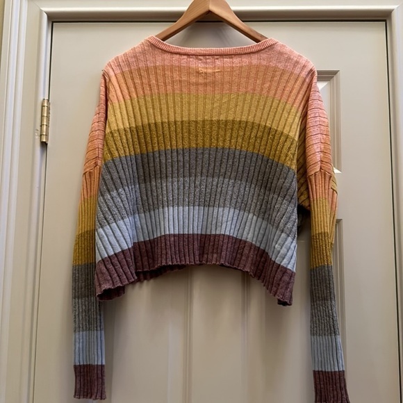 SAYLOR Syra Striped Linen Cotton Cardigan Large - Picture 12 of 12